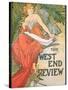 Poster Advertising 'The West End Review', 1898-Alphonse Mucha-Stretched Canvas