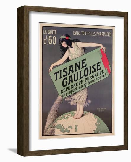 Poster Advertising Tisane Gauloise, Printed by Chaix, Paris, C.1900 (Colour Litho)-Paul Berthon-Framed Giclee Print
