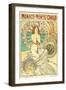 Poster Advertising Trains to Monte Carlo, Monaco, 1897-Alphonse Mucha-Framed Premium Giclee Print