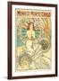 Poster Advertising Trains to Monte Carlo, Monaco, 1897-Alphonse Mucha-Framed Giclee Print