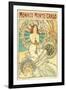 Poster Advertising Trains to Monte Carlo, Monaco, 1897-Alphonse Mucha-Framed Giclee Print