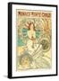 Poster Advertising Trains to Monte Carlo, Monaco, 1897-Alphonse Mucha-Framed Giclee Print