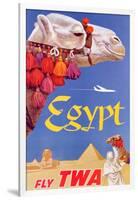 Poster Advertising Trans World Airlines Flights to Egypt, C.1967-null-Framed Giclee Print