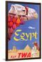 Poster Advertising Trans World Airlines Flights to Egypt, C.1967-null-Framed Giclee Print