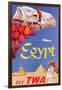 Poster Advertising Trans World Airlines Flights to Egypt, C.1967-null-Framed Giclee Print