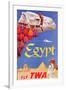 Poster Advertising Trans World Airlines Flights to Egypt, C.1967-null-Framed Giclee Print