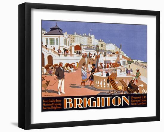 Poster Advertising Travel to Brighton-Henry George Gawthorn-Framed Giclee Print