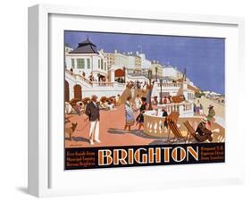 Poster Advertising Travel to Brighton-Henry George Gawthorn-Framed Giclee Print
