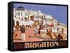 Poster Advertising Travel to Brighton-Henry George Gawthorn-Framed Stretched Canvas