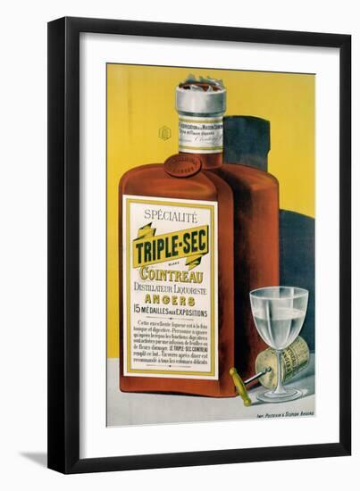 Poster Advertising Triple Sec Cointreau Made in Angers-null-Framed Giclee Print