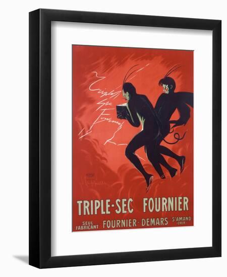 Poster Advertising Triple-Sec Fournier, C. 1920-Leonetto Cappiello-Framed Premium Giclee Print