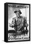 Poster Advertising U.S Marines Corps Recruits-null-Framed Stretched Canvas