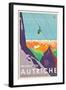 Poster Advertising Vacations in Austria-null-Framed Giclee Print