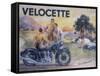 Poster Advertising Velocette Motor Bikes, 1936-null-Framed Stretched Canvas