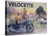 Poster Advertising Velocette Motor Bikes, 1936-null-Stretched Canvas