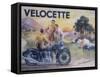 Poster Advertising Velocette Motor Bikes, 1936-null-Framed Stretched Canvas