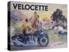 Poster Advertising Velocette Motor Bikes, 1936-null-Stretched Canvas