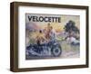 Poster Advertising Velocette Motor Bikes, 1936-null-Framed Giclee Print