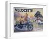 Poster Advertising Velocette Motor Bikes, 1936-null-Framed Giclee Print