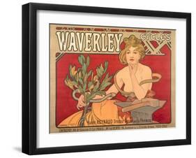 Poster Advertising 'Waverley Cycles', 1898-Alphonse Mucha-Framed Giclee Print