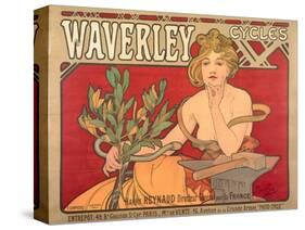 Poster Advertising 'Waverley Cycles', 1898-Alphonse Mucha-Stretched Canvas