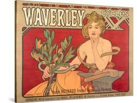 Poster Advertising 'Waverley Cycles', 1898-Alphonse Mucha-Stretched Canvas