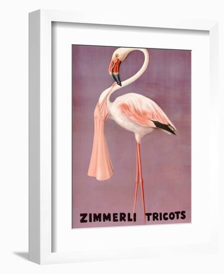 Poster Advertising Zimmerli Clothing, C.1935-null-Framed Giclee Print