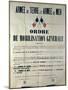 Poster Announcing General Mobilisation in France-null-Mounted Giclee Print