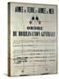 Poster Announcing General Mobilisation in France-null-Stretched Canvas