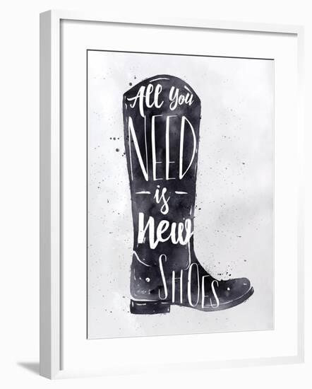 Poster Boots-anna42f-Framed Art Print