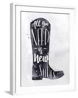 Poster Boots-anna42f-Framed Art Print