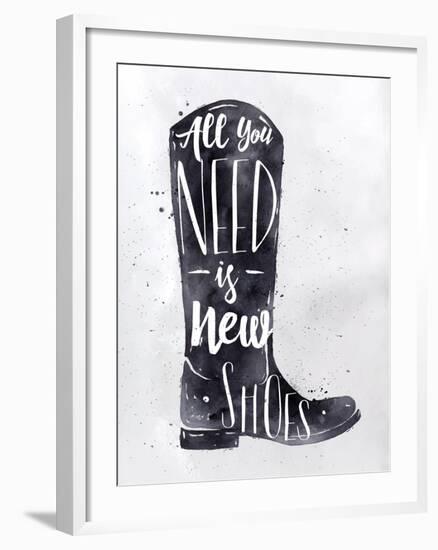 Poster Boots-anna42f-Framed Art Print