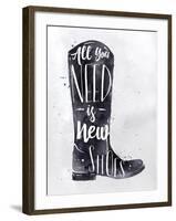 Poster Boots-anna42f-Framed Art Print