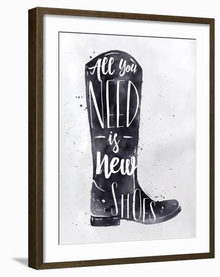 Poster Boots-anna42f-Framed Art Print