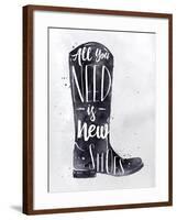 Poster Boots-anna42f-Framed Art Print