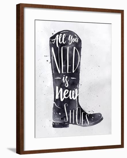 Poster Boots-anna42f-Framed Art Print