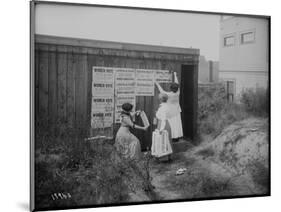 Poster Brigade: Three Women Suffragists in Seattle, WA, 1910-Ashael Curtis-Mounted Giclee Print