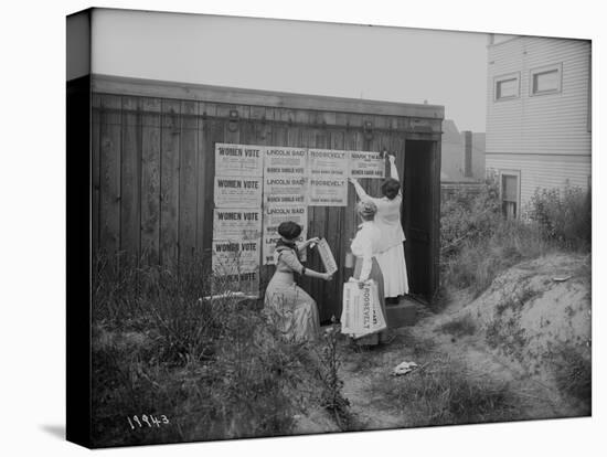 Poster Brigade: Three Women Suffragists in Seattle, WA, 1910-Ashael Curtis-Stretched Canvas