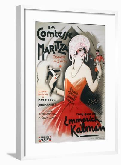 Poster by Georges Dola for La Comtesse Maritza-null-Framed Giclee Print