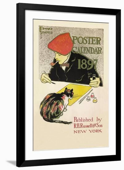 Poster Calendar 1897-Edward Penfield-Framed Art Print