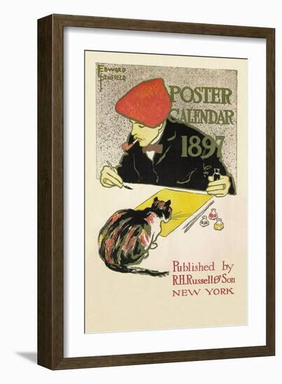 Poster Calendar 1897-Edward Penfield-Framed Art Print