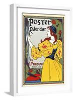 Poster Calendar.-Louis Rhead-Framed Art Print