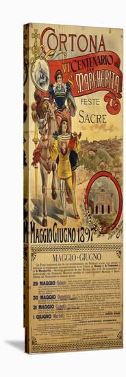 Poster Commemorating the 600th Anniversary of Death of Saint Margaret, 1897-null-Stretched Canvas