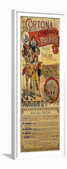Poster Commemorating the 600th Anniversary of Death of Saint Margaret, 1897-null-Framed Giclee Print
