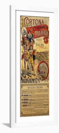 Poster Commemorating the 600th Anniversary of Death of Saint Margaret, 1897-null-Framed Giclee Print
