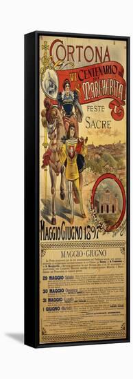 Poster Commemorating the 600th Anniversary of Death of Saint Margaret, 1897-null-Framed Stretched Canvas