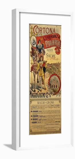 Poster Commemorating the 600th Anniversary of Death of Saint Margaret, 1897-null-Framed Giclee Print