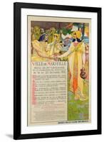 Poster Created for the Commemoration of the Foundation of Marseilles, Engraved by A. Gallice, 1899-David Dellepiane-Framed Premium Giclee Print