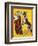 Poster Depicting a Clown and Donkey Singing-null-Framed Giclee Print