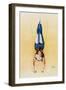 Poster Depicting a Female Acrobat Using Rings-null-Framed Giclee Print